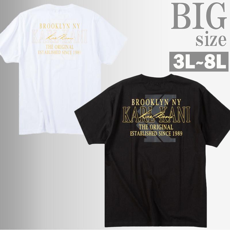 Rakuten - プリントTシャツ 大きいサイズ メンズ KARL KANI カールカナイ ロゴプリント 刺繍 デザイン C070312-04
