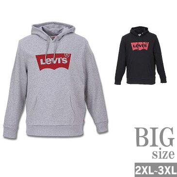 プルオーバーパーカー 長袖 大きいサイズ メンズ Levi's リーバイス ロゴプリント C300725-17