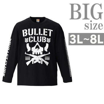 Tシャツ 長袖 大きいサイズ メンズ クルーネック BULLET CLUB 新日本プロレス C300912-17