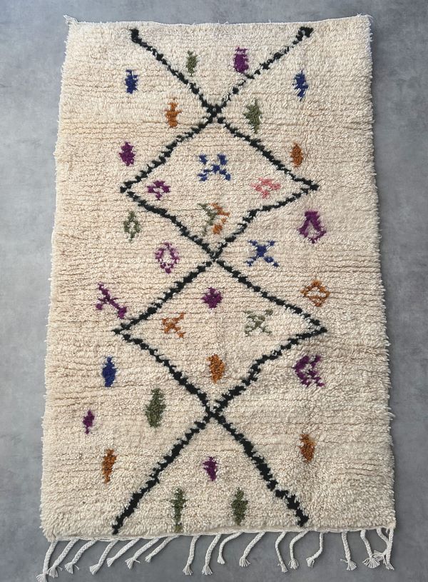 送料無料 100x160 モロッコ ラグ Aziral アジラル ベニワレン beniourain モロッコラグ 玄関マット ポイントラグ ミニマット フロアマット rug 小さめ じゅうたん 絨毯 クラシック アンティーク モダン リビング 可愛い かわいい おしゃれ オシャレ お洒落 人気 モロッコ雑貨