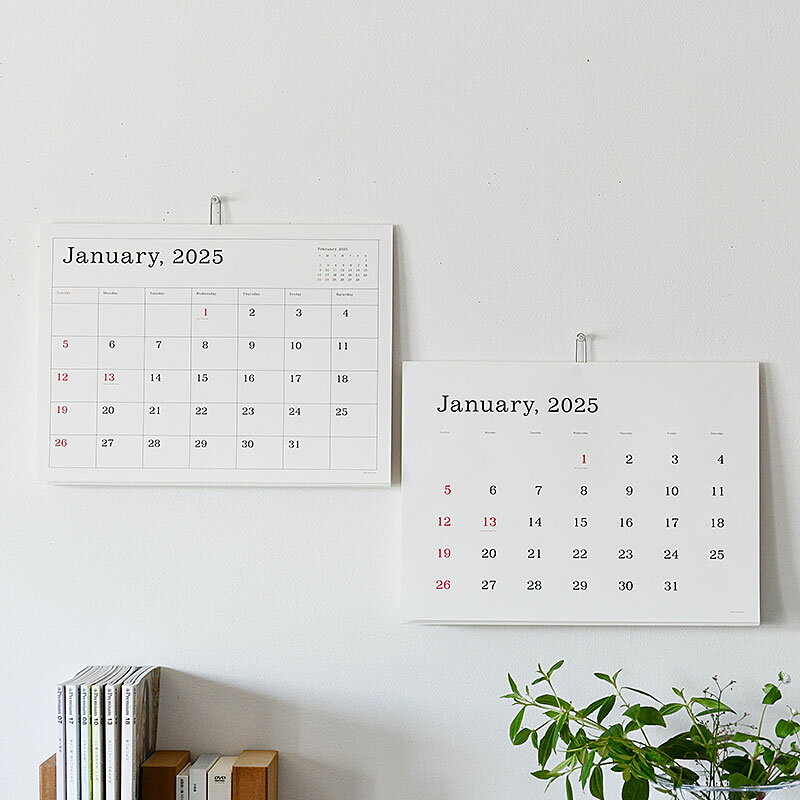 葛西薫 カレンダー 2025 壁掛け アンドー ギャラリー KASAI KAORU ANDO GALLERYのサムネイル