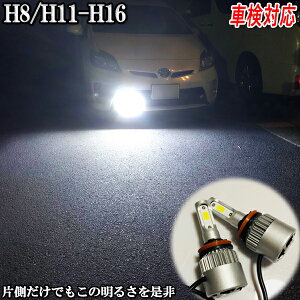 ジムニー H17.10- JB23W フォグランプ LED H8 H11 H16 車検対応