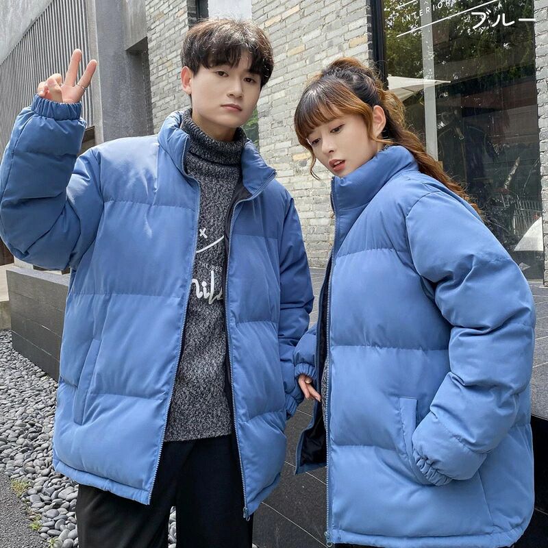 無地 メンズ ダウンジャケット ブルゾン ポケット付き 秋冬 ジャケット 中綿ダウン 立ち襟 ボリューム 中綿入り 暖かい 軽量 中綿ジャケット