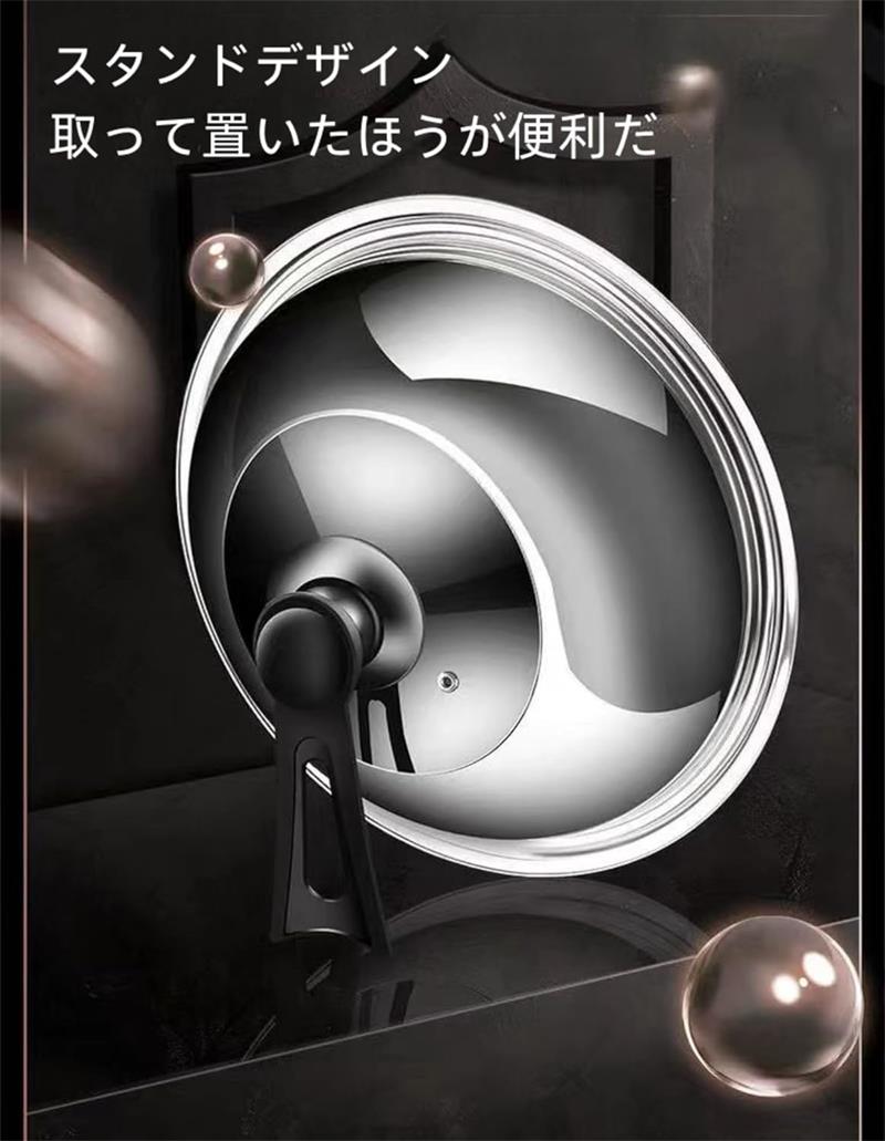 ハヤブサ1の食物 鉄板焼き 蓋 中華なべ 調理器具の蓋 鍋蓋 ガラスポットの蓋 鍋を調理する マルチグリドル こぼれ防止蓋 ドームテント ・盖 ステンレス鋼 フライパンの蓋 蓋｜アングル3