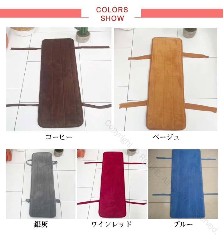 クッション ベンチ用 ダイニングベンチ 屋外 シートクッション お尻が痛くない もこもこ 着脱式 ひも付き 屋内 椅子用 滑り止め 使用可 チェアパッド 長椅子 シンプル 滑り止め 無地 ベンチシート 全12サイズ ローリングクッション 長椅子カバー 長座布団 玄関ベンチ お洒落 [2]