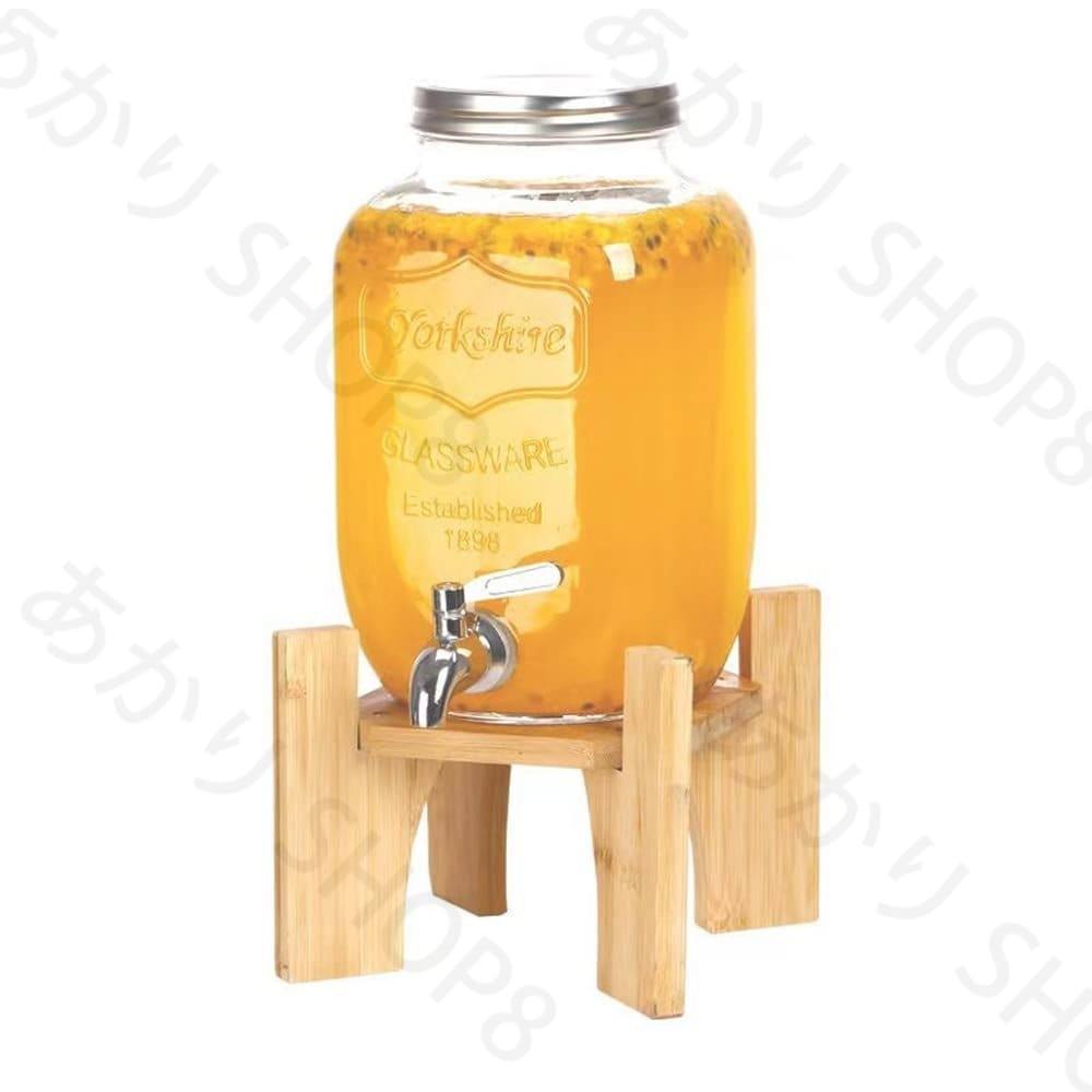 ジュ 梅酒 ステンレス製の蛇口 サーバー ドリンク ガラス ドリンクサーバー