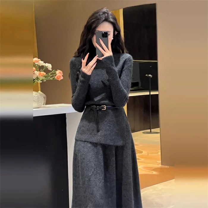 お出かけ フォーマル きれいめ 暖かい 無地 冬服 上品 ゆったり 大人カジュアル お洒落 カジュアル ニット 通勤 体型カバー