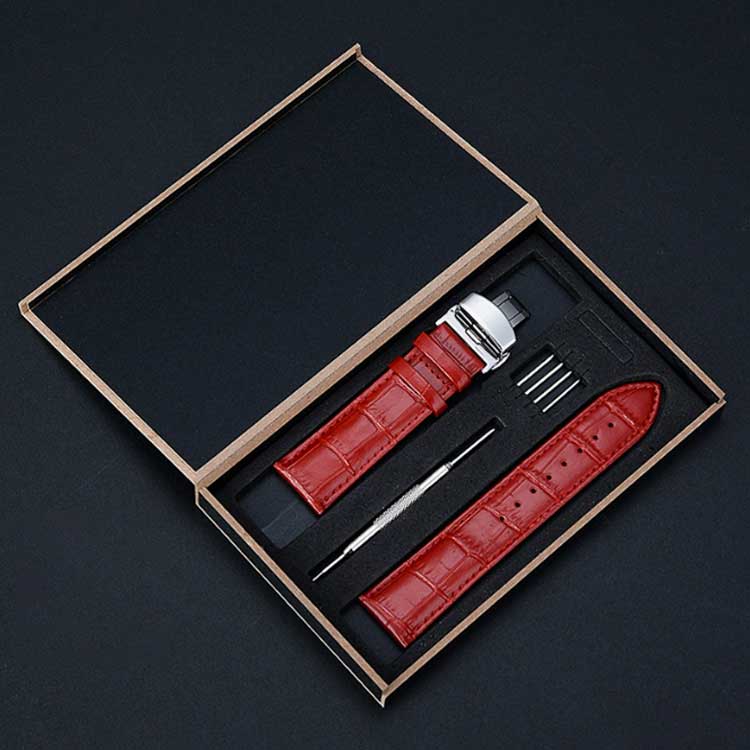 換え 17mm 18mm 時計バンド 腕時計ベルト 交換 ワニ皮型押し レザー バネ棒 革 バンド 交換工具付き 15mm 時計 本革 薄め ベルト