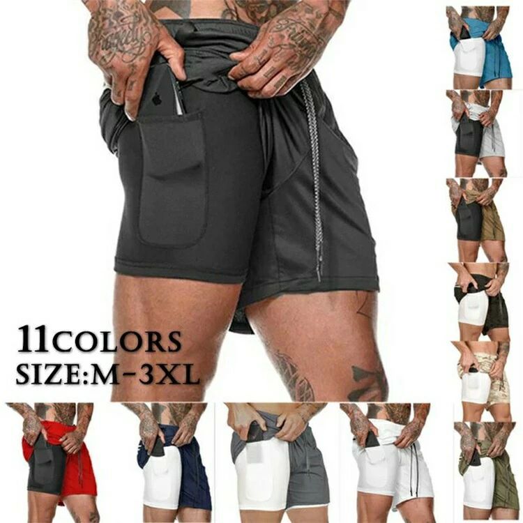 ショートパンツメンズフォーシーズンズスポーツパンツランニングショーツ汗吸収性速乾性フィットネスパンツ調整可能短パンショートパンツメンズスポーツウェア