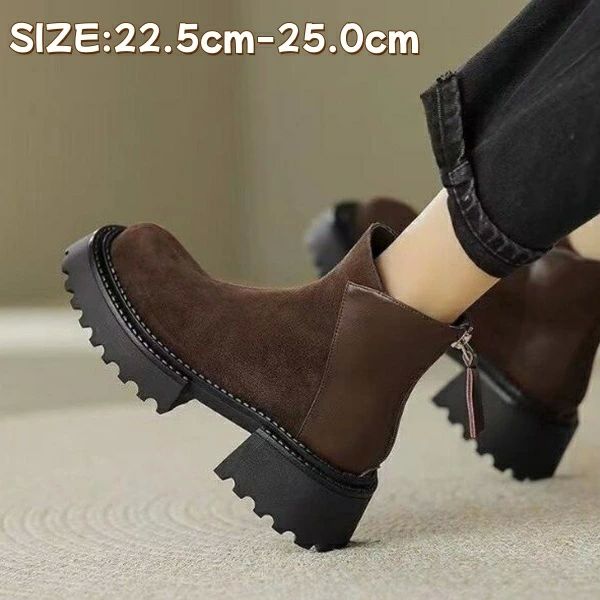 レディース/ブーツ ショートブーツ 厚底 カジュアル ブーティ ショートブーツ 痛くない レディース 疲れない 歩きやすい 走れる