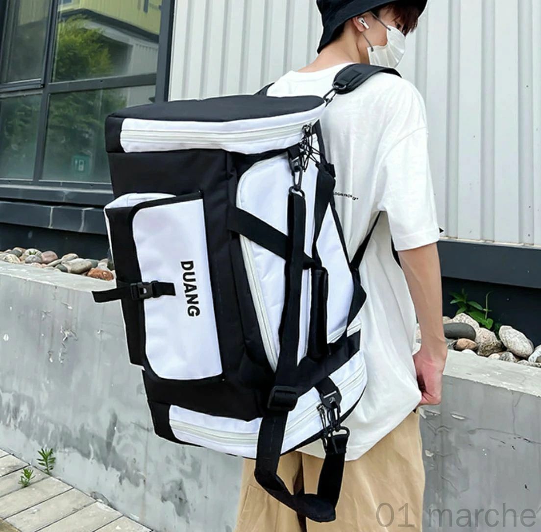 樂天商城 - 多機能 60L スポー 4way 大容量 ボストンバッグ ダッフルバッグ