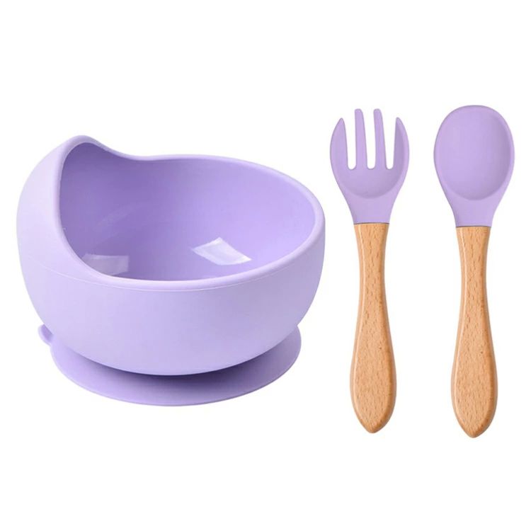 子供食 3点セット ベビー食器 シリコンボウル 電子レンジ対応 ひっくり返らない 食...