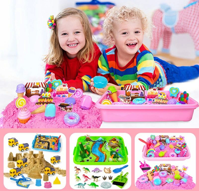 プレゼ 女の子 男の子 屋外兼用 誕生日プレゼント 室内 収納ボックス付き 砂粘土 子供砂遊びおもちゃ 室内砂場セット 砂場セット