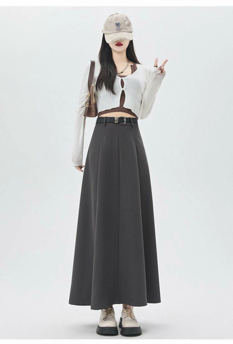 ロングスカート プリーツスカート ボトムス スカート レディース