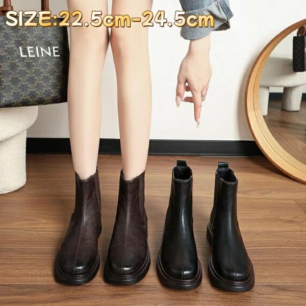 レディースブーツ ブーティー ショートブーツ ブーツ 3.】】】】】】】】cmヒール 痛くない 歩きやすい カジュアル 防滑 防寒 美脚 合成皮革