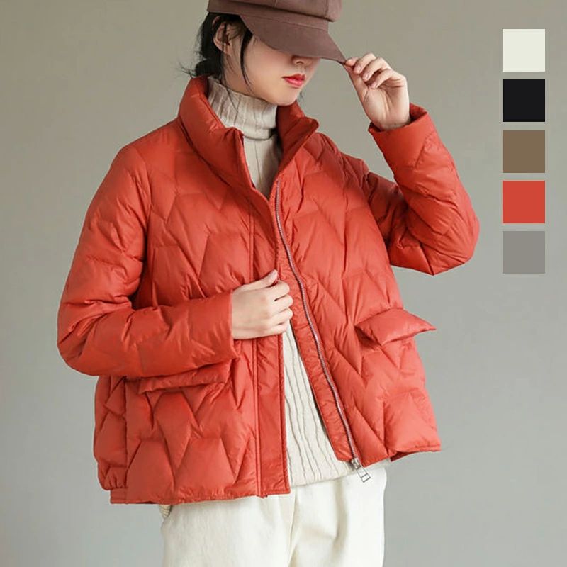 レディース ファッション 女性着 女子 40代 30代 20代 軽量 ショート丈 ダウンケット 中綿ジャケット ..