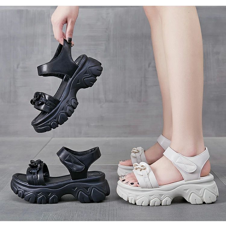 厚 ビーチサンダル スポサン 美脚効果 軽量 歩きやすい コンフォート ベルト ヒール5cm スポーツサンダ..