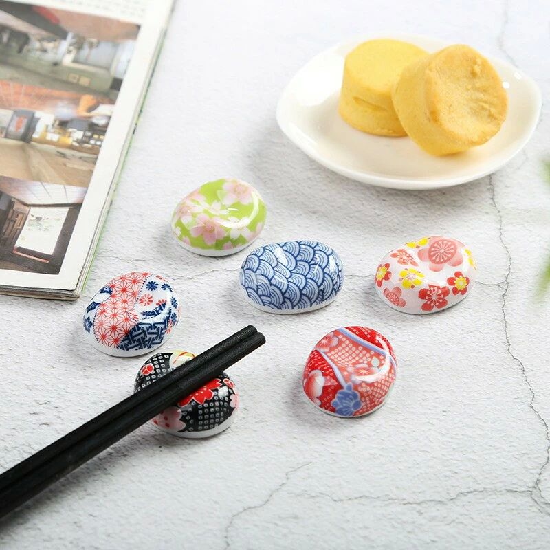 御洒落 和食器 和風 陶器 和柄 シンプルカトラリーレスト おしゃれ スプーンレスト 箸台 楕円桜ピロー箸置き はしおき 箸枕 箸枕