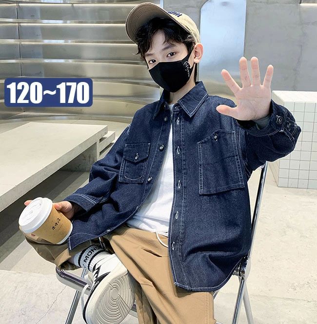 大きい アウター ブルゾン ジャケット ジーンズ デニム キッズ Gジャン デニムジャケット ファッション トップス 秋【送料無料】