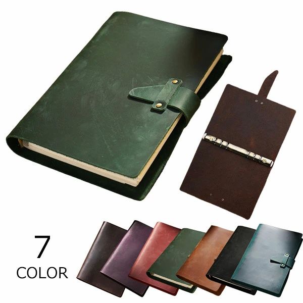 手作り レザー ノートカバー メモ帳
