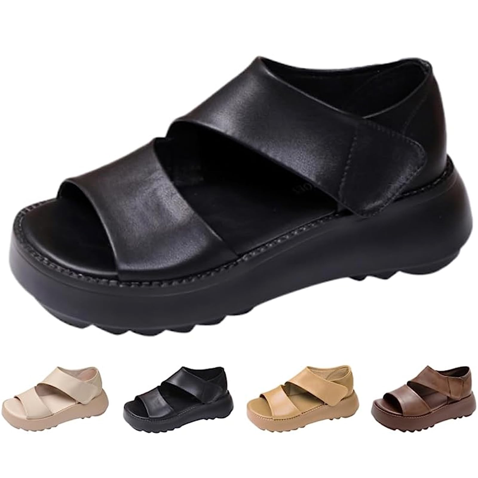 幅 通気快適 美脚効果 滑り止め 軽量設計 厚底サンダル 歩きやすい 外反母趾人間工学 サンダル ヒール 外反拇趾 5cm レディース