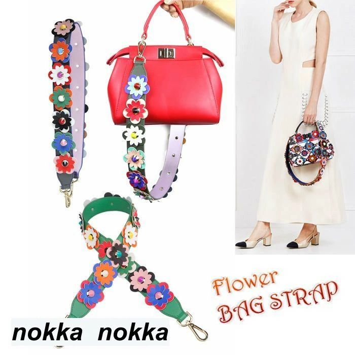 肩掛けベルト ショルダー紐 レディース 単 ストラップ フラワー