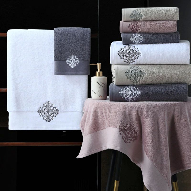 高級 肌触り 快適さ 無地 厚手 コットン 綿 クラシック 西欧風 まとめ買い 140×80cm レディース メンズ..