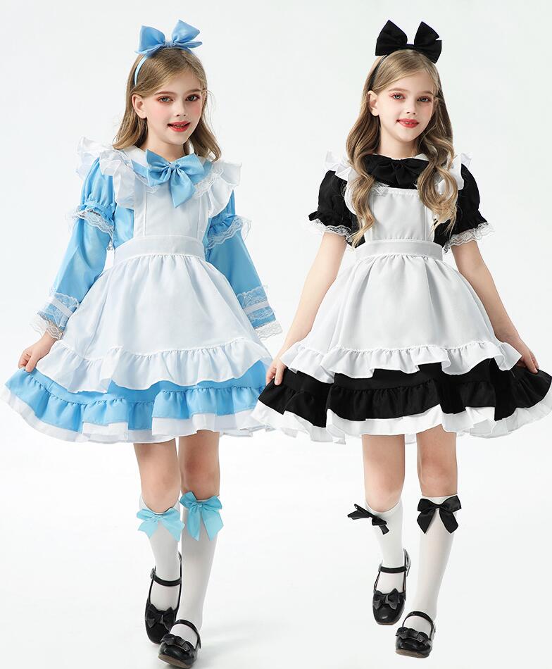 プリン ウィッチ コスプレ 魔女 切り替え 長袖 半袖 ロリータドレス 女の子 レディース 大人 キッズ コ..