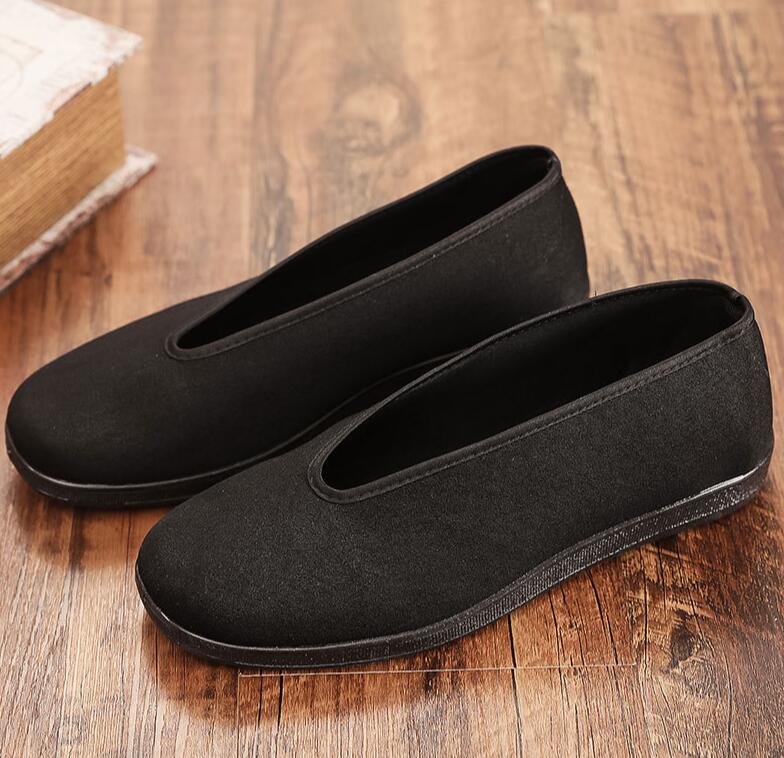 ぺたんこ シューズ カンフー かっこいい 太極拳用 カンフーシューズ 中国民族衣装 スリッポン スニーカ..