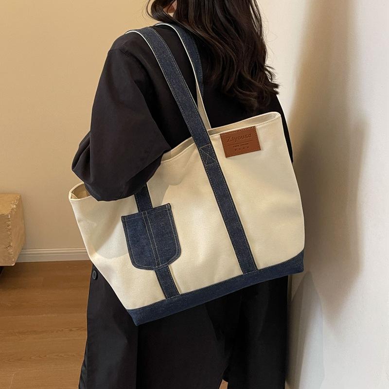 レディース 通学 通勤 A4 大容量 きれいめ 鞄 カバン キャンバスバッグ 帆布バッグ