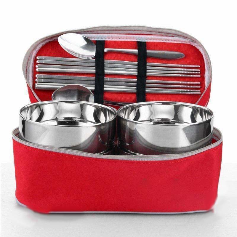 4人用 2人用 収納バ 携帯便利 旅行用 bbq クッカーセット ステンレス 箸 スプーン 皿 食器セット アウ..
