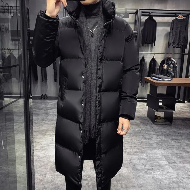 中綿コート フード付き 大きいサイズ 厚手 防風 保温 アウター 防寒服 防寒着 冬服 暖かい 無地 ジャンパー ロングコート メンズ