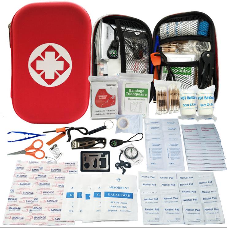 コンパクトで携帯用にも便利 小型 救急箱 防災 サバイバル アウトドア 登山 ポイズンリムーバー セット 救急 キット