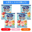 【凍らせて食べる】国産果汁のシャーベット 15個入り アイス シャーベット(3種:りんご・白桃・みかん×5個ずつ入り)×4袋セット 個包装 デザート 差し入れ