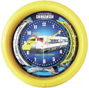 ダブルトレイン 新幹線クロック (黄) 掛け時計【JR関連鉄道グッズ】【エスアールエー】電池付き 電車 新幹線 クロック 時計 鉄道 子供 幼児 お土産 SR-...