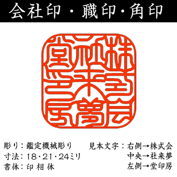 会社印鑑【社印】黒水牛21ミリ角・鑑定機械彫り特急仕上げ会社印鑑・ケース付き印鑑セット【即納出荷/即納商品】【送料無料】【smtb-k】[姓名判断に基づき作成/法人印鑑セット/会社設立印鑑セット/会社角印/社印/役職印/先生印]【あす楽対応_関東】