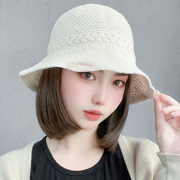 帽子ウィッグ 毛付き帽子 ボブ ストレート 可愛い 医療用 かつら ウィッグ付き帽子 ウィッグ付き 髪付き かつら付き 春夏 通気性 送料無料のサムネイル