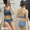 ブラショーツセット ブラジャー ショーツ セット スポーツブラ 下着 ノンワイヤー 中学生 ティーンズ リラックスインナー 送料無料 メール便