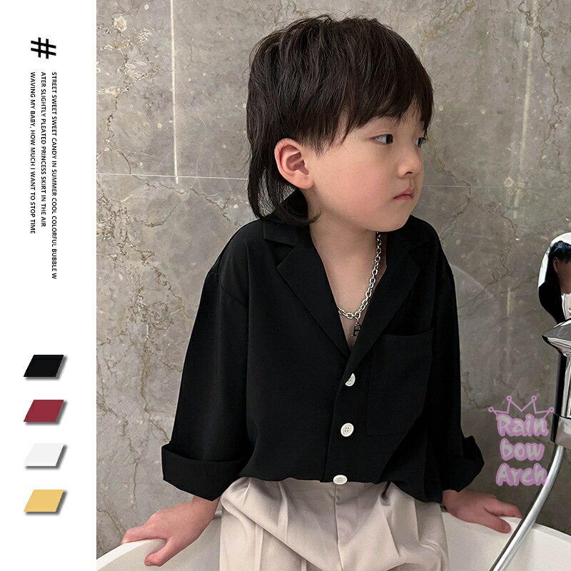 シャツ 長袖 男の子 ベビー キッズ シャツ ブラウス フォーマル 兄弟 お揃い 韓国 カジュアル キッズファッション 学園祭 イベント 学生 卒園式 プレゼント シンプル 保育園着 可愛い小学生 ジュニア服 通学 子供服 ベビー 春 夏
