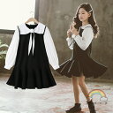 ワンピース 女の子 春 秋 子供服ドレス 演出 旅行 リゾート 子供服 ジュニア dress 通学/通園 ワンピ キッズ用プルオーバー 学生 カジュアル 可愛い 春着 秋着 大人気 運動 お出かけ 通学着 普段着 2022年新作(4)