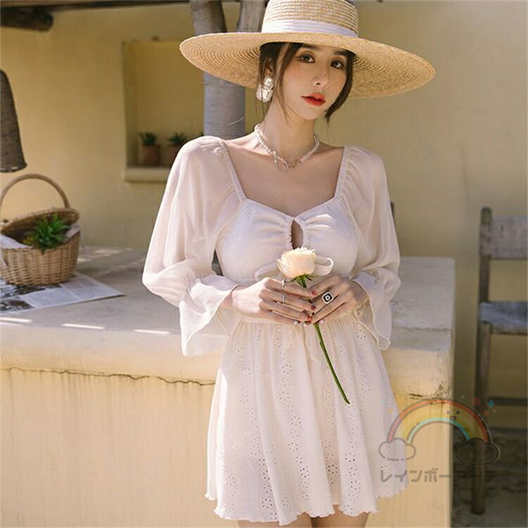 ワンピース 水着 レディース 体型カバー レディース水着 オールインワン 体型カバ...