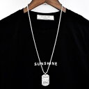 ネックレス メンズ ステンレス プレート チェーン付き メンズアクセサリー シルバー シンプル 彼氏 男性 母の日ギフト 人気 パッケージ付き