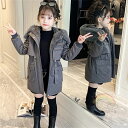 コート 女の子 韓国 冬服 アウター ファッション 裏起毛 キッズ 冬服 フード付き コート レジャー アウター 女の子 男の子 アウター 誕生日 結婚式 呼ば...