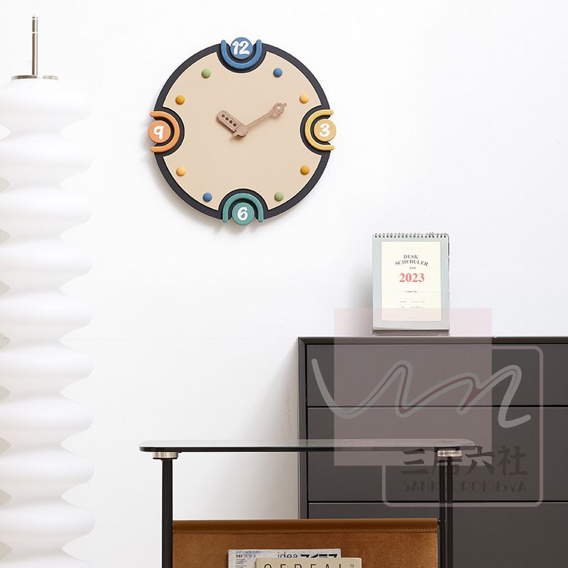 壁掛け時計 おしゃれ ナチュラル ギフト プレゼント キッズルーム 子供部屋 寝室 リビング 店舗 おしゃ..