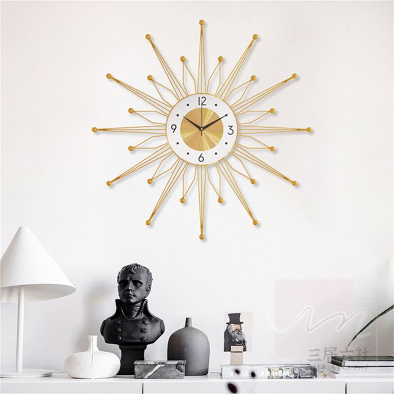 壁掛け時計 掛け時計 大きい 発散デザイン 特大 時計 掛け時計 キラキラ インテリア 装飾品 リビング 開店祝い ギフト プレゼント エレガント 芸術品 美術 展示会 店舗 おしゃれ 北欧 発散 上品 高品質