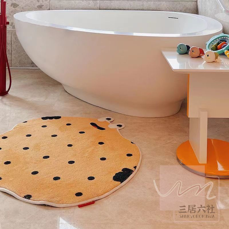 バスマット カーペット 大判 吸水 速乾 清潔 40*40cm 滑り止めマット 足ふき キッチンマット 洗濯可 吸..