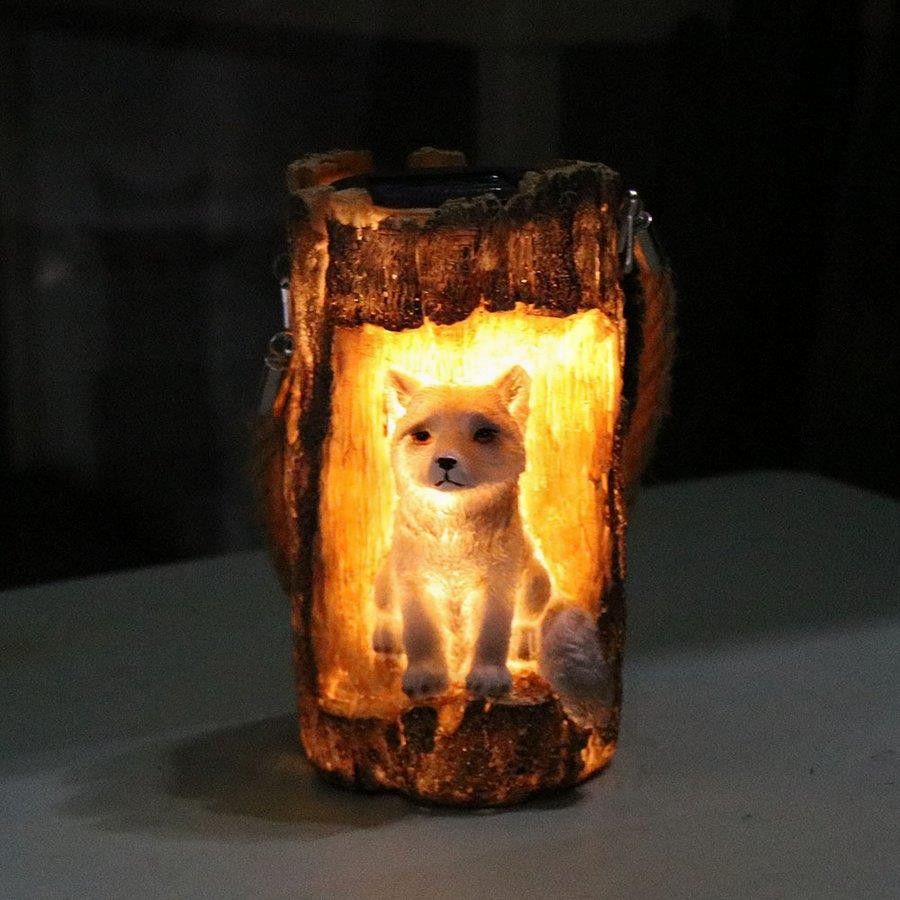 ガーデンライト 屋外 狐 ソーラーライト 屋外 ライト 北欧 かわいい 屋外照明 防水 LEDガーデンライト 車道/玄関/階段/歩道/庭/芝生 おしゃれ アウトドア用 簡単設置 アンティーク