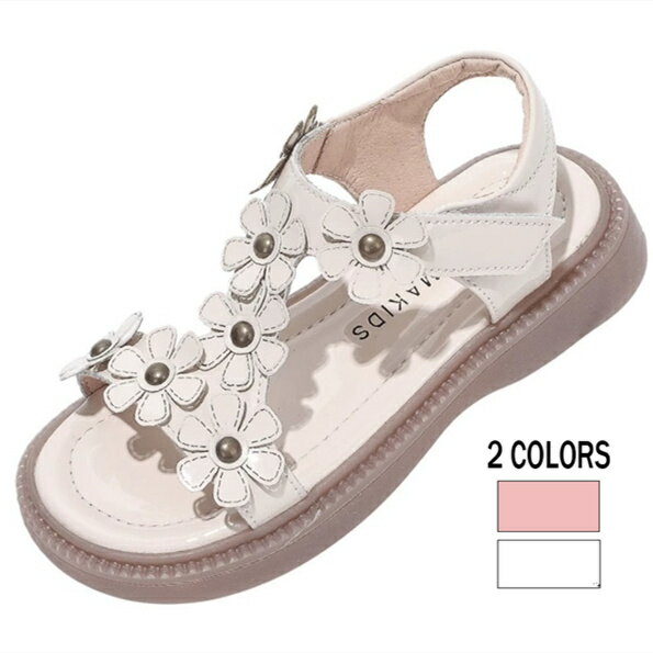 サンダル 女の子 ドレスシューズ キッズ 子供靴 フォーマルシューズ 滑り止め ビーチサンダル 可愛い 発表会 結婚式 卒園式 七五三 お受験 パンプス お誕生...