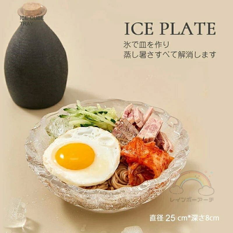 2個セット 製氷皿 氷の器 アイスディッシュメーカー ゆきポン 氷のうつわ お造り・そうめん・デザート..