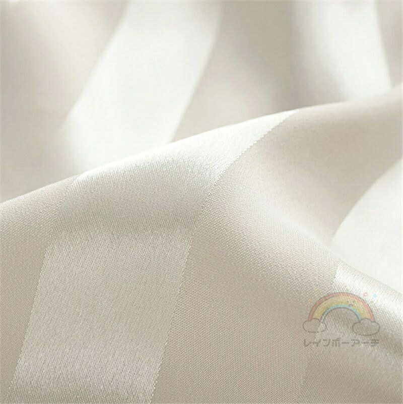 レインボーアーチのペア パジャマ 合成シルク 長袖 男女2着 セット カップル 長袖トップス ストライプ シルク ルームウェア 夏 レディース 2点セット 高級 サテン メンズ 結婚祝い プレゼント ペアパジャマ 春夏 シルクの質感 おすすめ セクシー おしゃれ 人気 部屋着｜アングル2